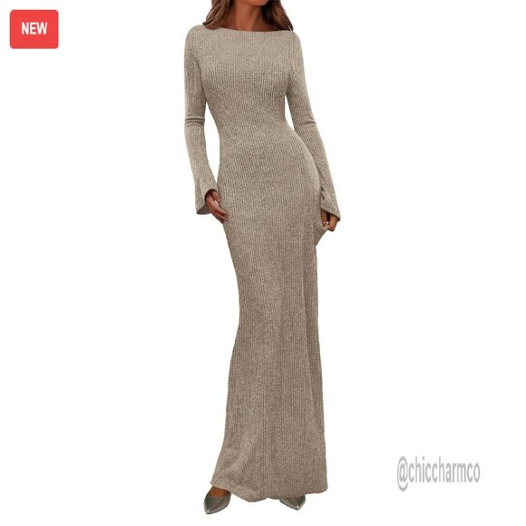 casual maxi bodycon dress Maxi Dresses for Women 2024 Elegant Casual Square Neck Short Sleeve Dr –  Glam Galore Attire